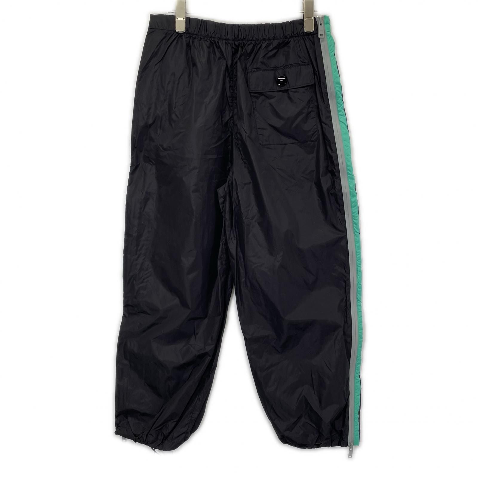 Prada Black Green Line Nylon Pants — view 2