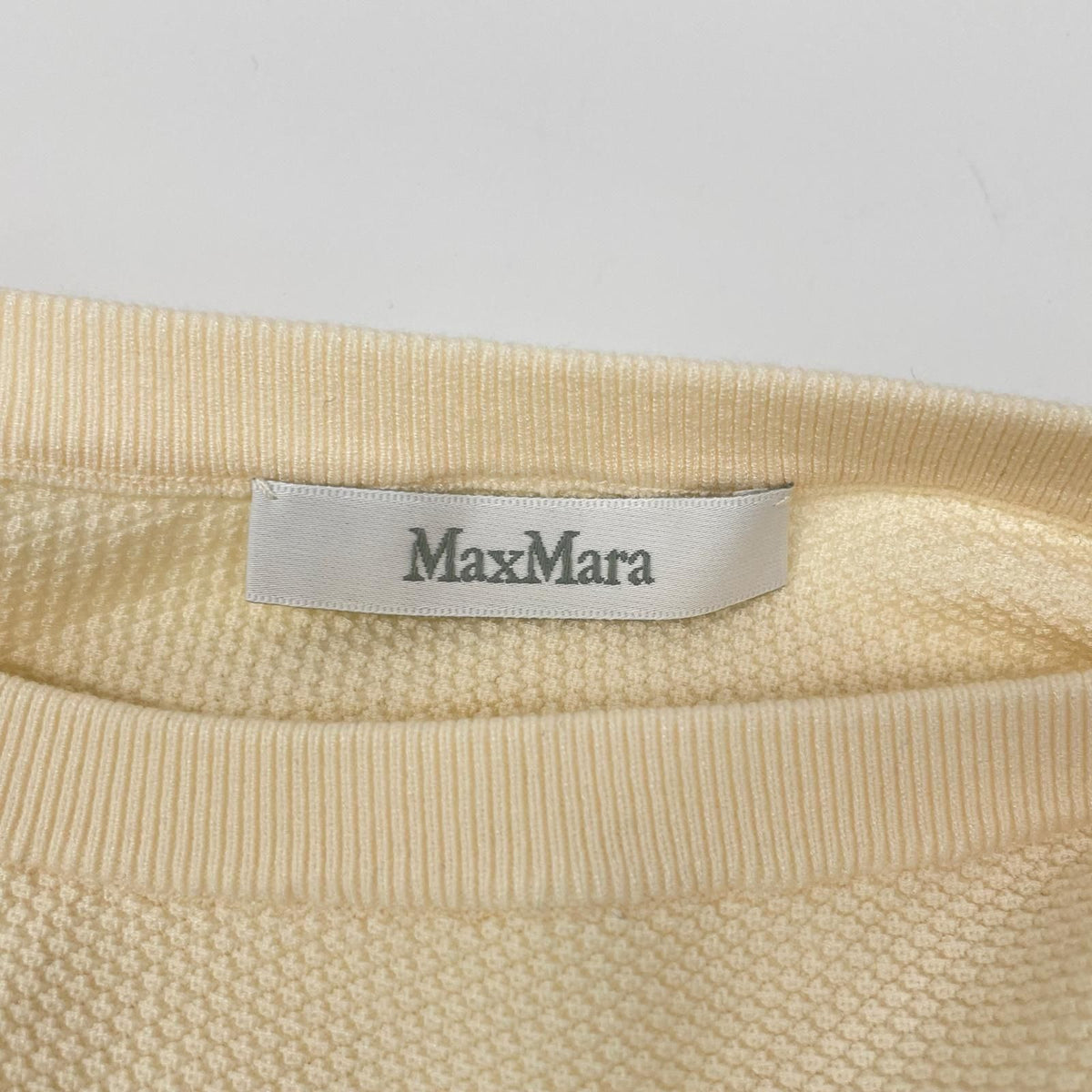 Max Mara Ivory Deformed Knit Sweater — view 3
