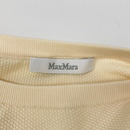 Max Mara Ivory Deformed Knit Sweater — view 3