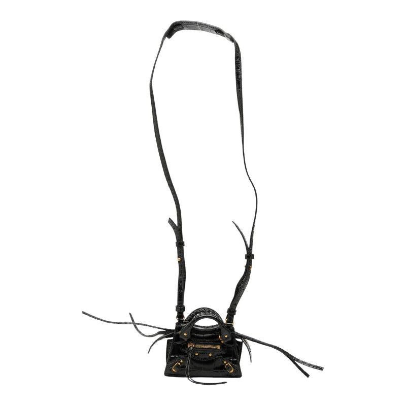 Balenciaga City Neo Classic Super Nano 2-Way Shoulder Bag Croco — view 4