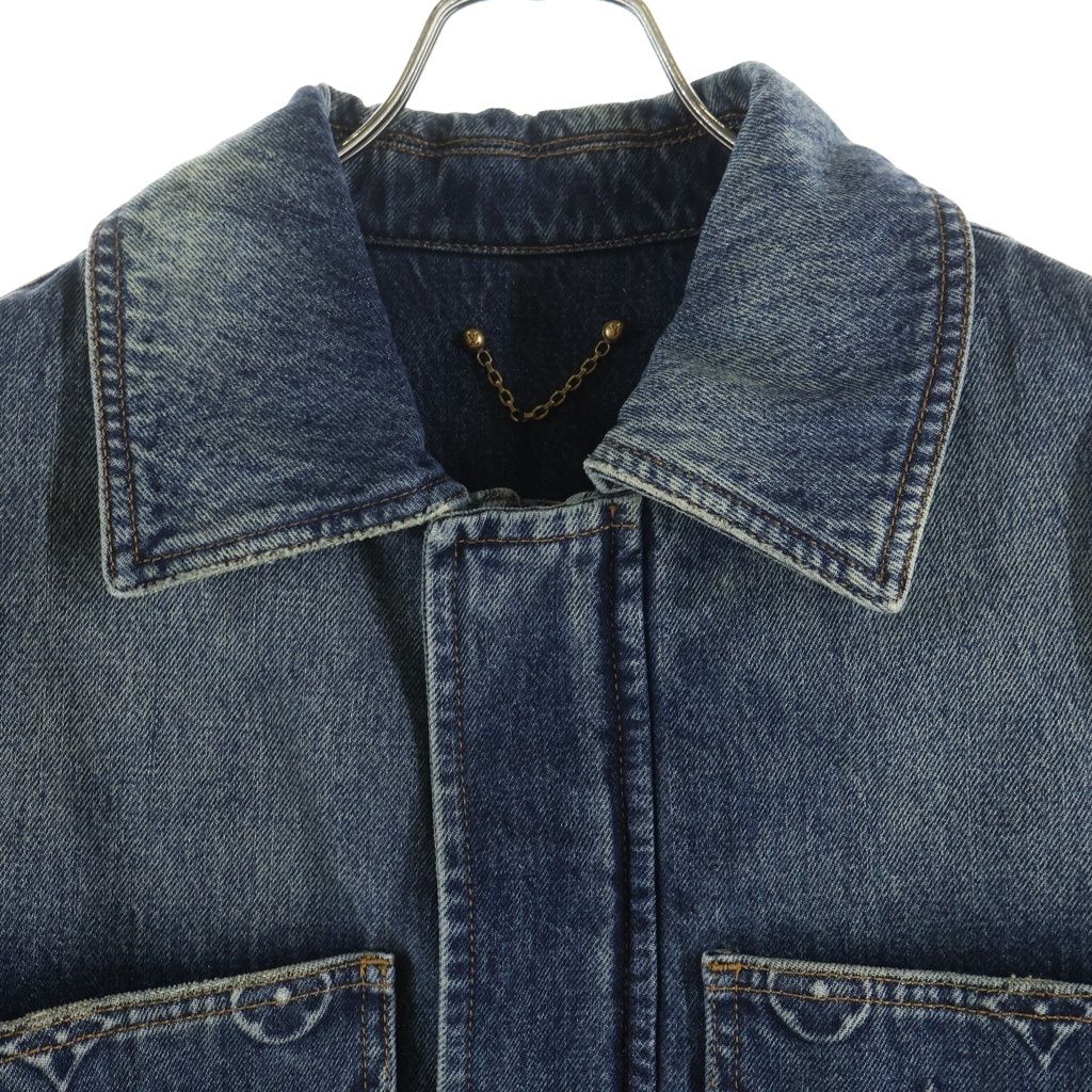 Louis Vuitton Monogram Denim Workwear Zipup Jacket Zip — view 3