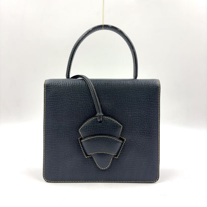 Loewe Barcelona Calfskin Darknavy Handbag Gold