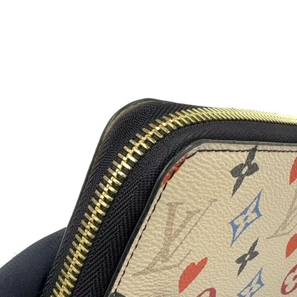 Louis Vuitton on Zippy Wallet Leather Black White Multicolor Gold — view 8