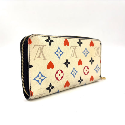 Louis Vuitton on Zippy Wallet Leather Black White Multicolor Gold — view 2
