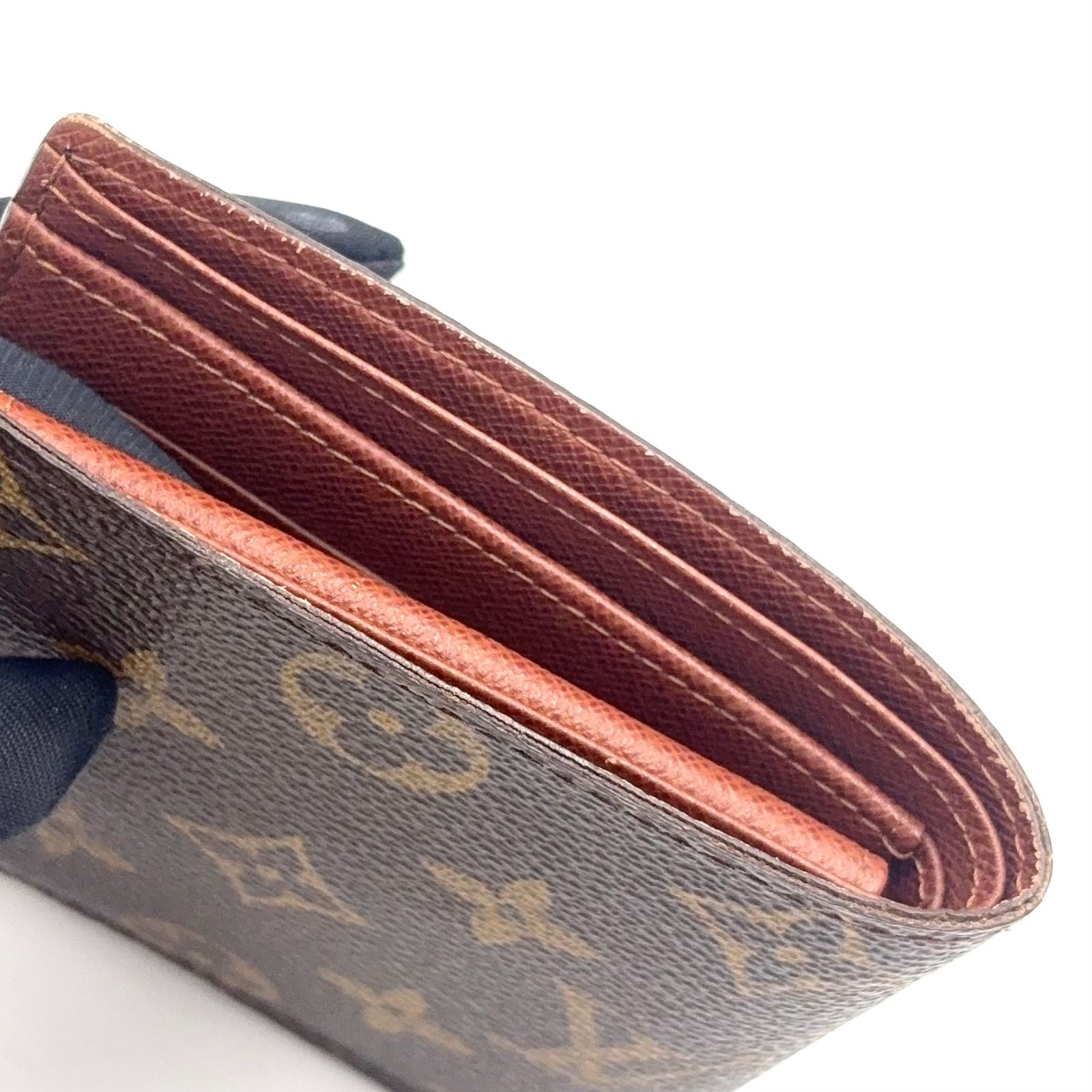 Louis Vuitton Porto Billets Cult Cles Monet Monogram Leather Brown Bi Foldwallet — view 6