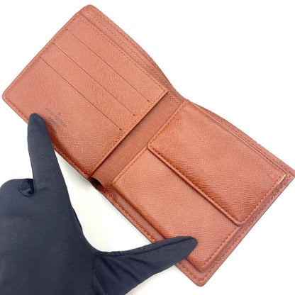 Louis Vuitton Porto Billets Cult Cles Monet Monogram Leather Brown Bi Foldwallet — view 3