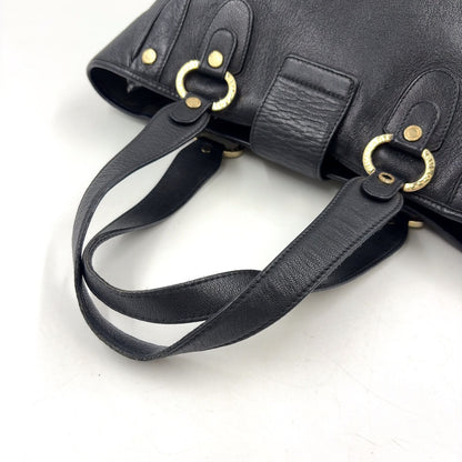 Bvlgari Leather Black Tote Gold — view 6