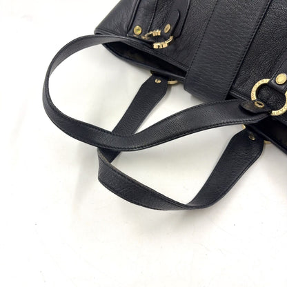 Bvlgari Leather Black Tote Gold — view 5
