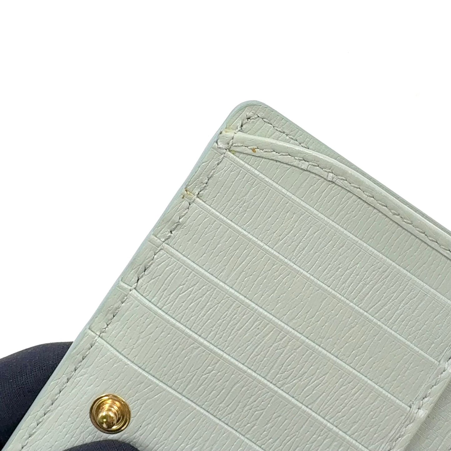 Gucci Leather Lightgreen Bi Foldwallet Gold Wallet — view 9