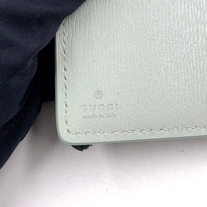 Gucci Leather Lightgreen Bi Foldwallet Gold Wallet — view 4