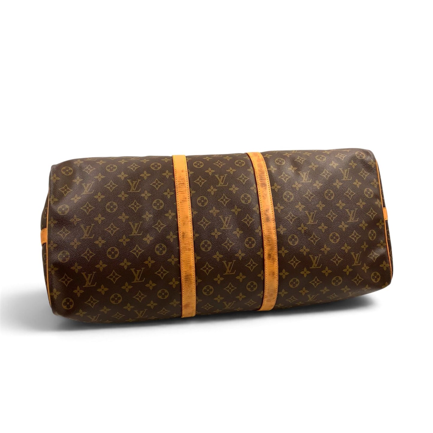 Louis Vuitton Keepall Bandouliere 60 Monogram Leather Brown Light Boston — view 7