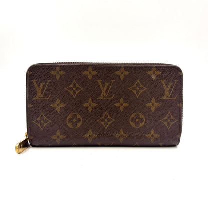 Louis Vuitton Zippy Wallet Monogram Rose Ballerine Leather Brown Light Pink