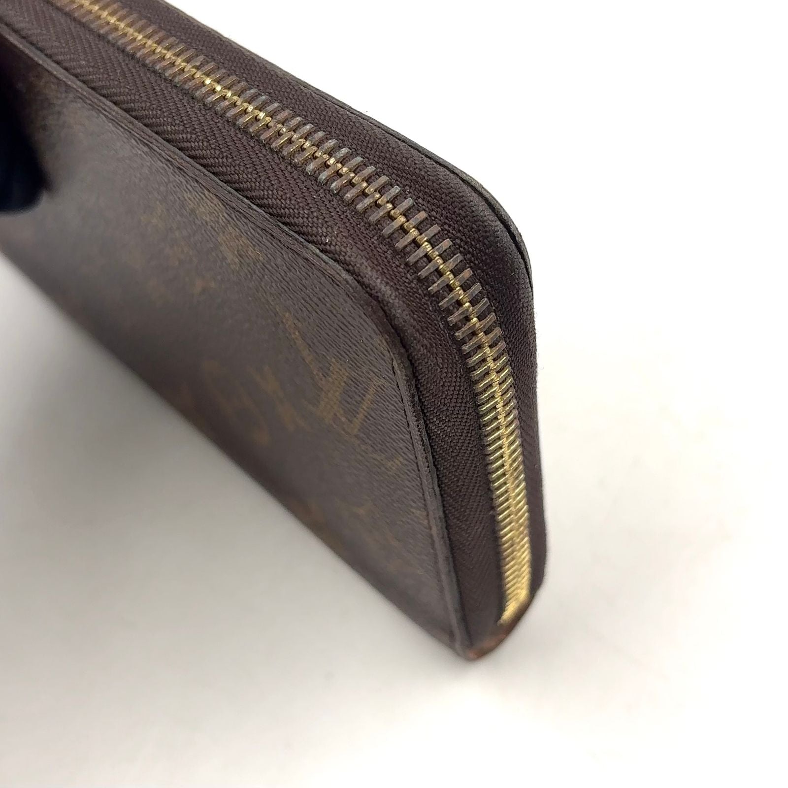 Louis Vuitton Zippy Wallet Monogram Rose Ballerine Leather Brown Light Pink — view 5