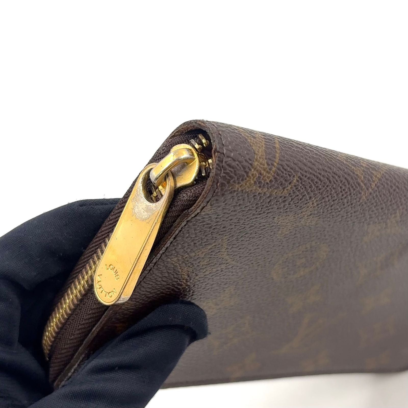 Louis Vuitton Zippy Wallet Monogram Rose Ballerine Leather Brown Light Pink — view 6