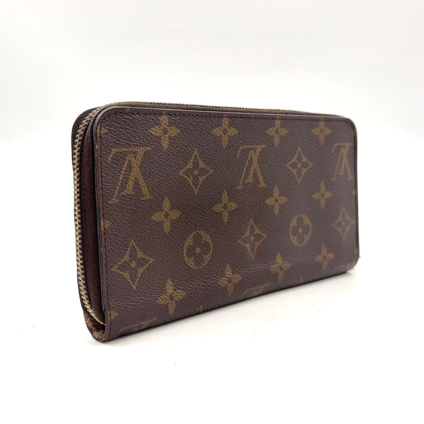 Louis Vuitton Zippy Wallet Monogram Rose Ballerine Leather Brown Light Pink — view 2
