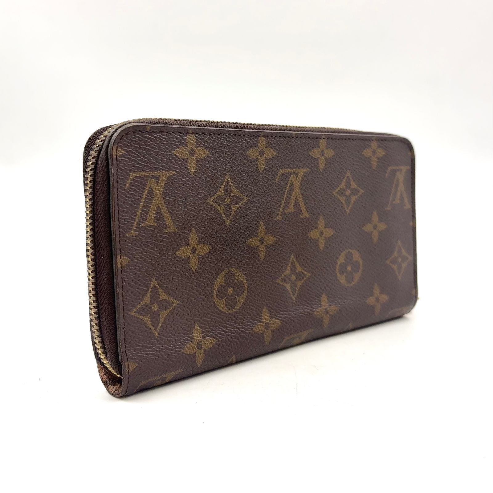 Louis Vuitton Zippy Wallet Monogram Rose Ballerine Leather Brown Light Pink — view 2