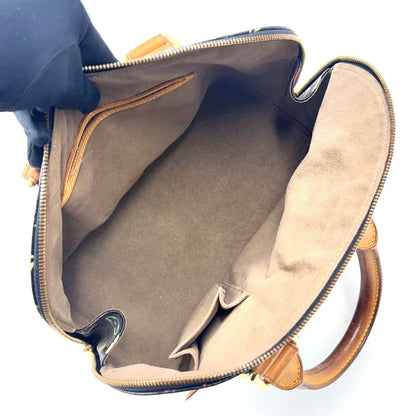Louis Vuitton Alma PM Monogram Multicolor Noir Leather Black Light Brown — view 3