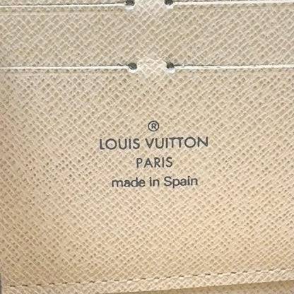 Louis Vuitton Zippy Wallet Damier Azur Leather White Round Gold — view 4