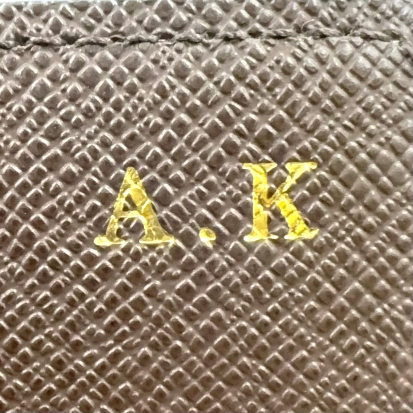 Louis Vuitton Portefeuille Sarah Damier Ebene Initialstamp Can Be Leather Brown — view 5