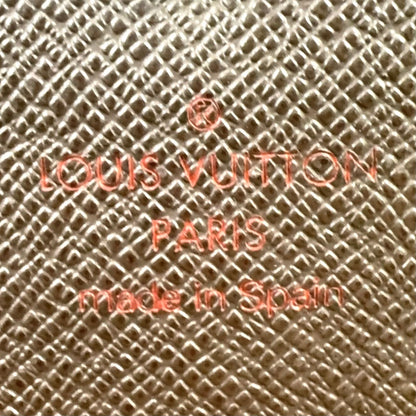 Louis Vuitton Portefeuille Sarah Damier Ebene Initialstamp Can Be Leather Brown — view 4