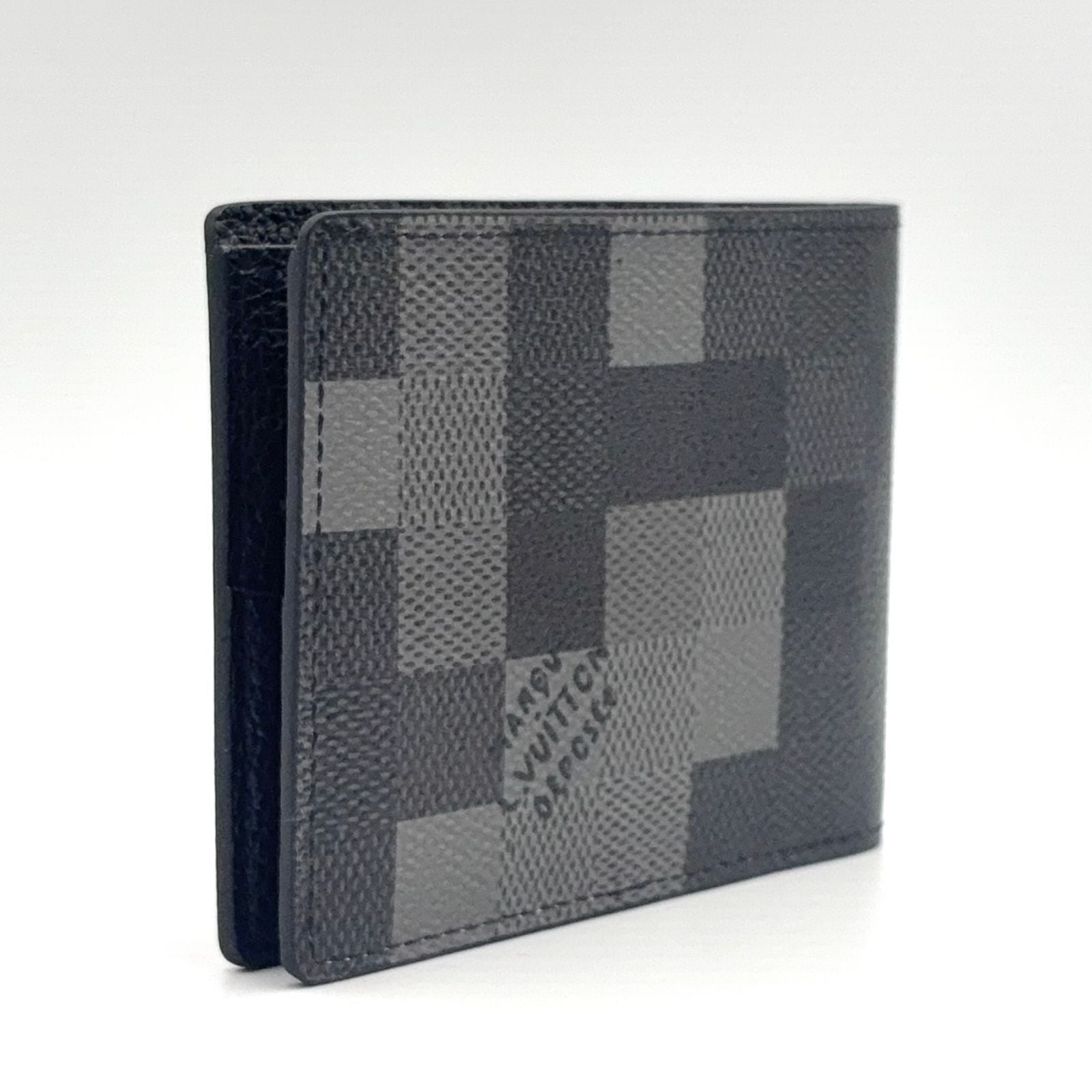 Louis Vuitton Portefeuille Calf Correspondence Leather Black Bi Foldwallet — view 2