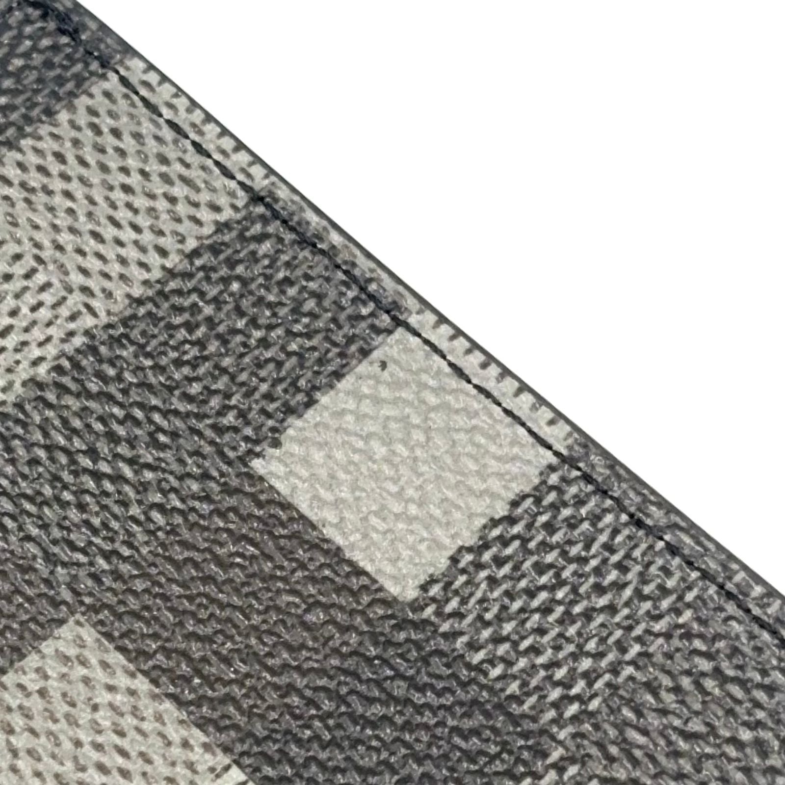 Louis Vuitton Portefeuille Calf Correspondence Leather Black Bi Foldwallet — view 5