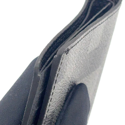 Louis Vuitton Portefeuille Calf Correspondence Leather Black Bi Foldwallet — view 7