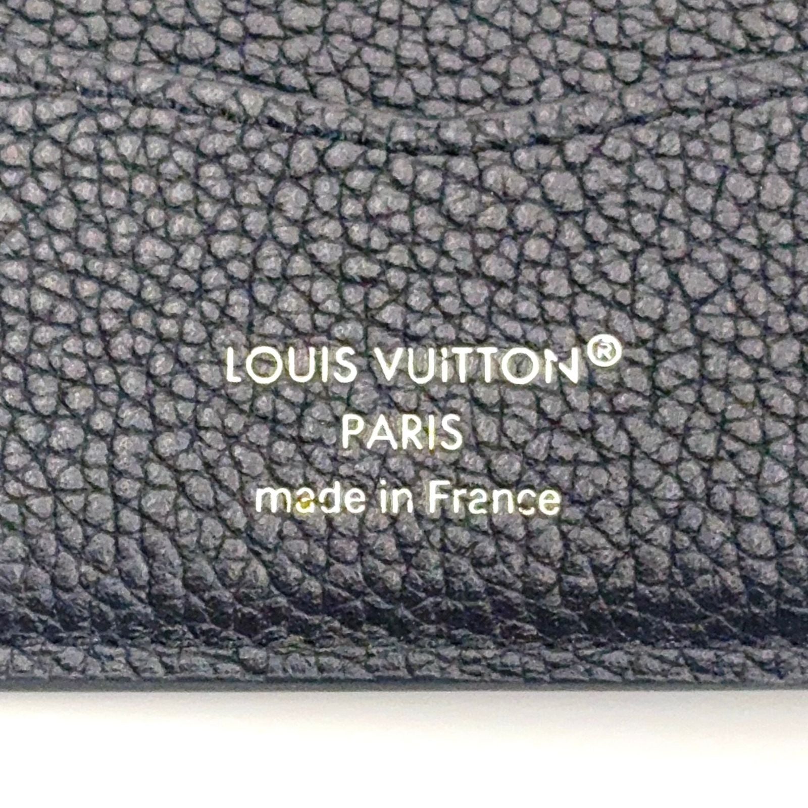 Louis Vuitton Portefeuille Calf Correspondence Leather Black Bi Foldwallet — view 4