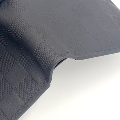 Louis Vuitton Portefeuille Multiple Correspondence Leather Black Bi Foldwallet — view 6