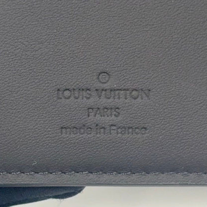 Louis Vuitton Portefeuille Multiple Correspondence Leather Black Bi Foldwallet — view 4