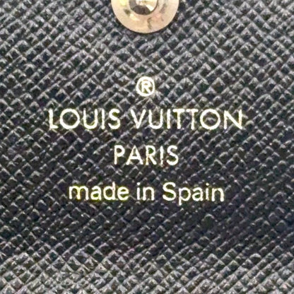 Louis Vuitton Multicles 4 Epi Noir Leather Black Key Case Silver Key Holder — view 4