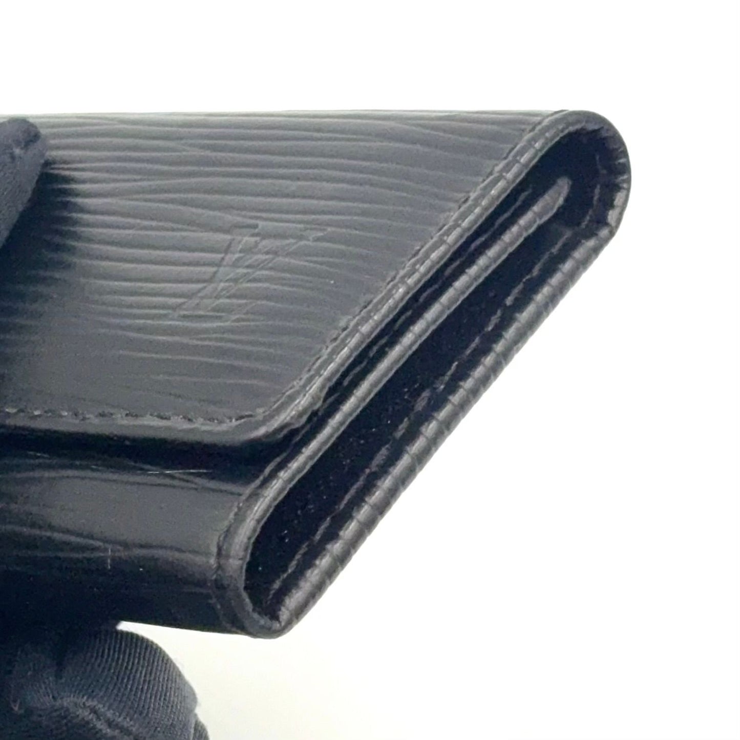 Louis Vuitton Multicles 4 Epi Noir Leather Black Key Case Silver Key Holder — view 9