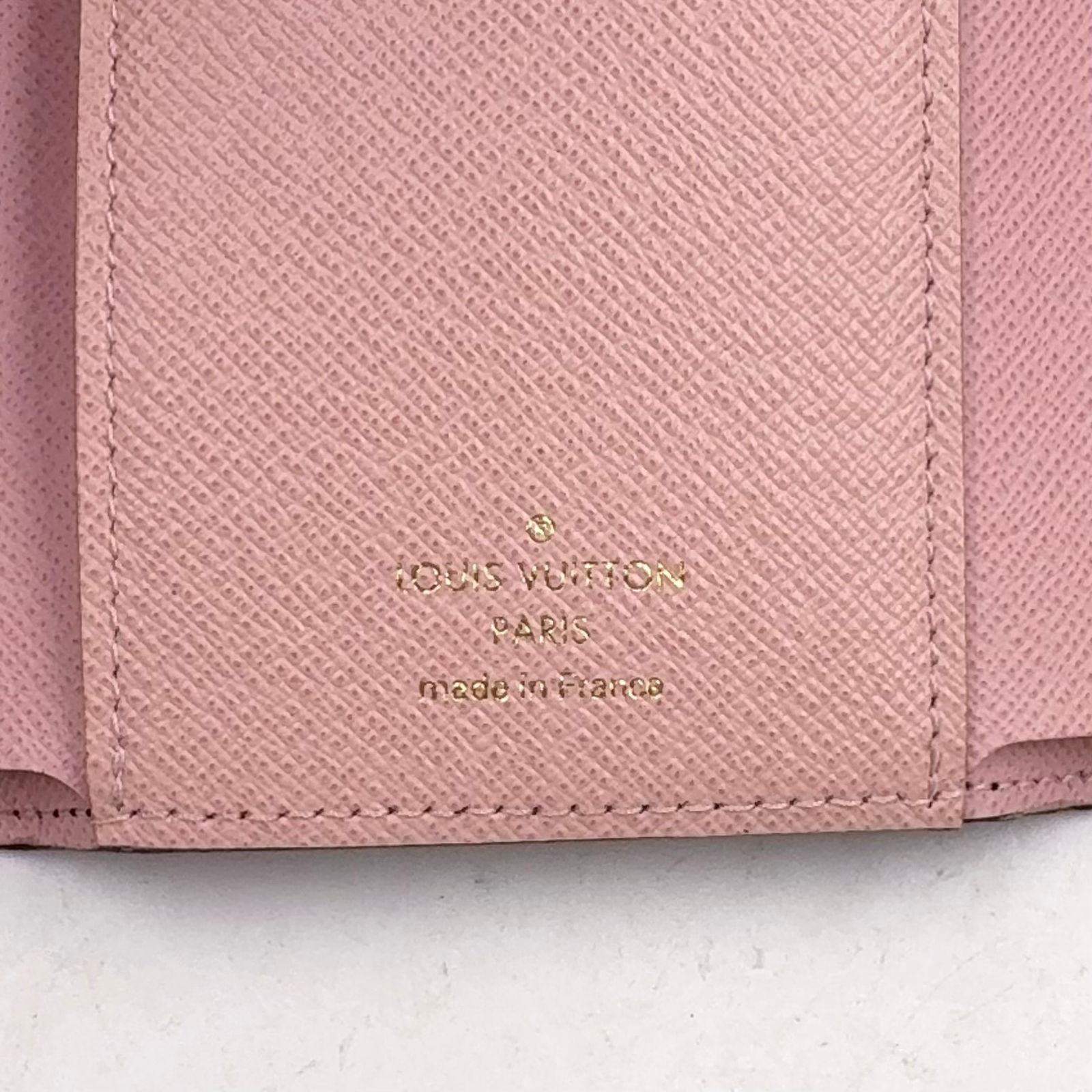 Louis Vuitton Portefeuille Victorine Monogram Rose Ballerine Leather Brown — view 4