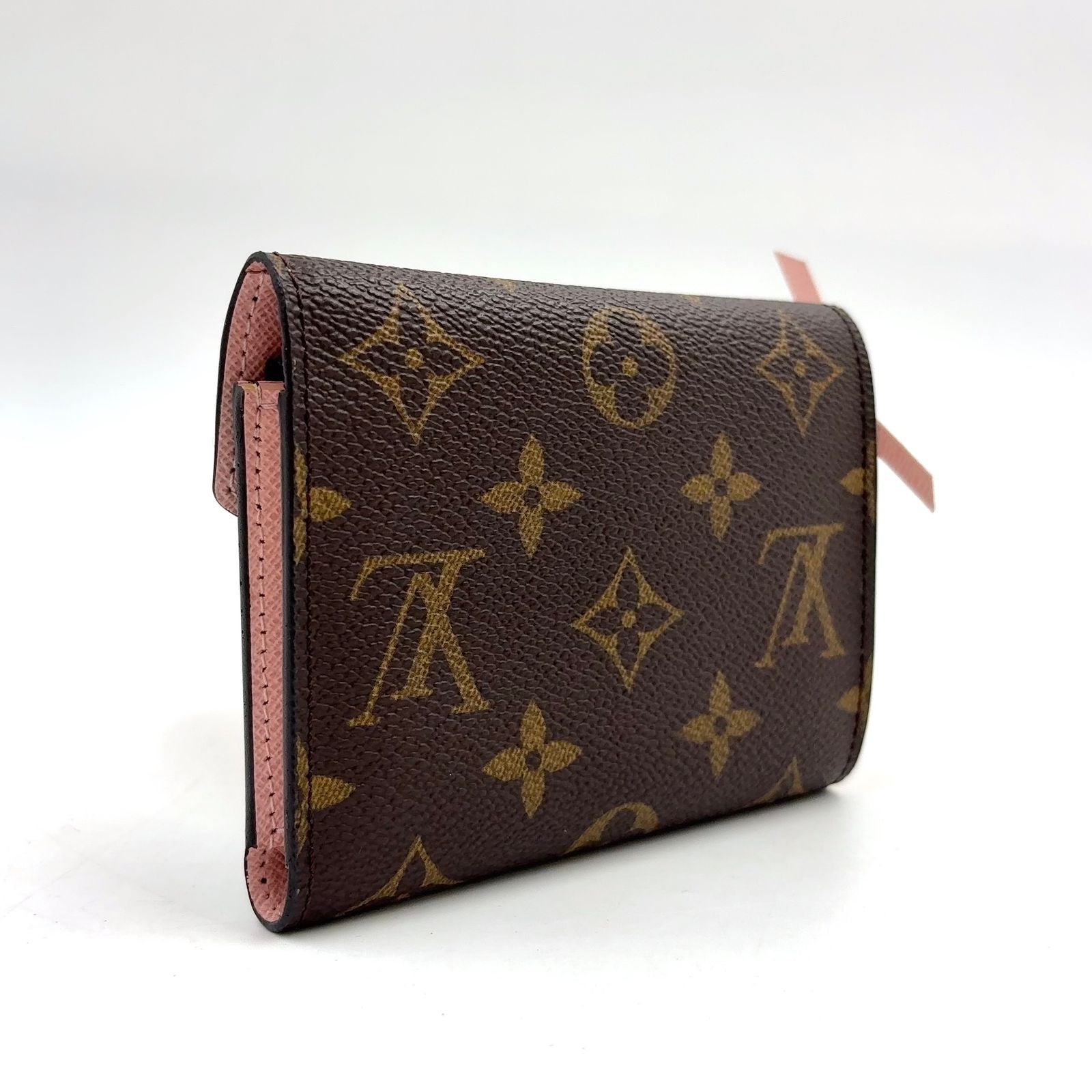 Louis Vuitton Portefeuille Victorine Monogram Rose Ballerine Leather Brown — view 2