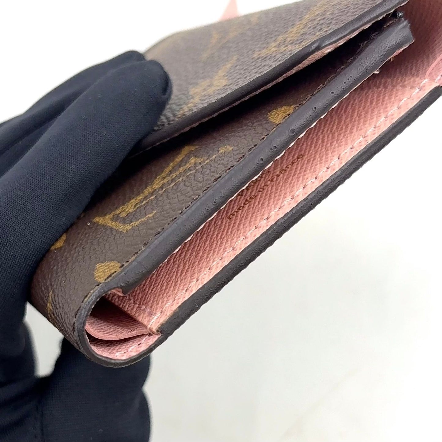 Louis Vuitton Portefeuille Victorine Monogram Rose Ballerine Leather Brown — view 5