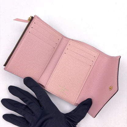 Louis Vuitton Portefeuille Victorine Monogram Rose Ballerine Leather Brown — view 3
