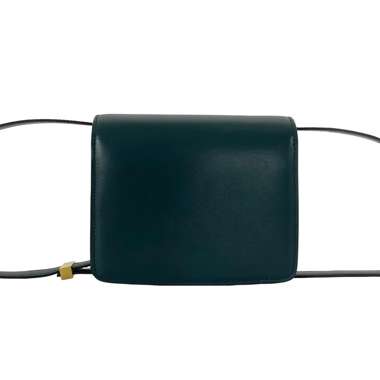Celine Classic Box Small Leather Mini Shoulder Bag Crossbody Green — view 3