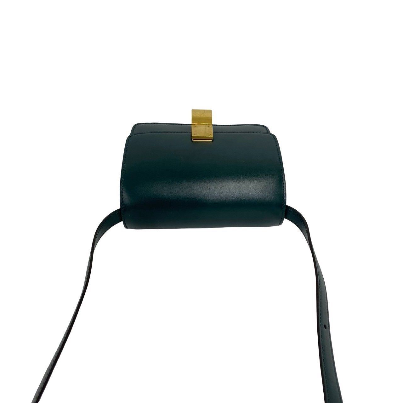 Celine Classic Box Small Leather Mini Shoulder Bag Crossbody Green — view 4