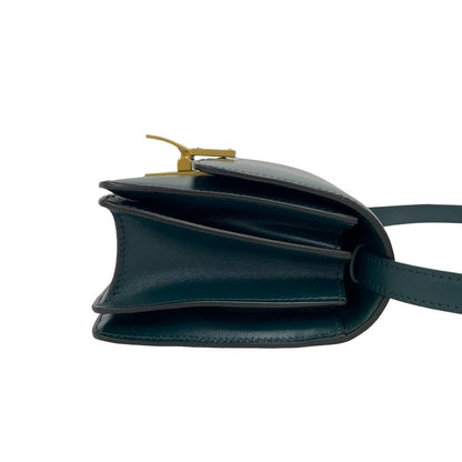Celine Classic Box Small Leather Mini Shoulder Bag Crossbody Green — view 6