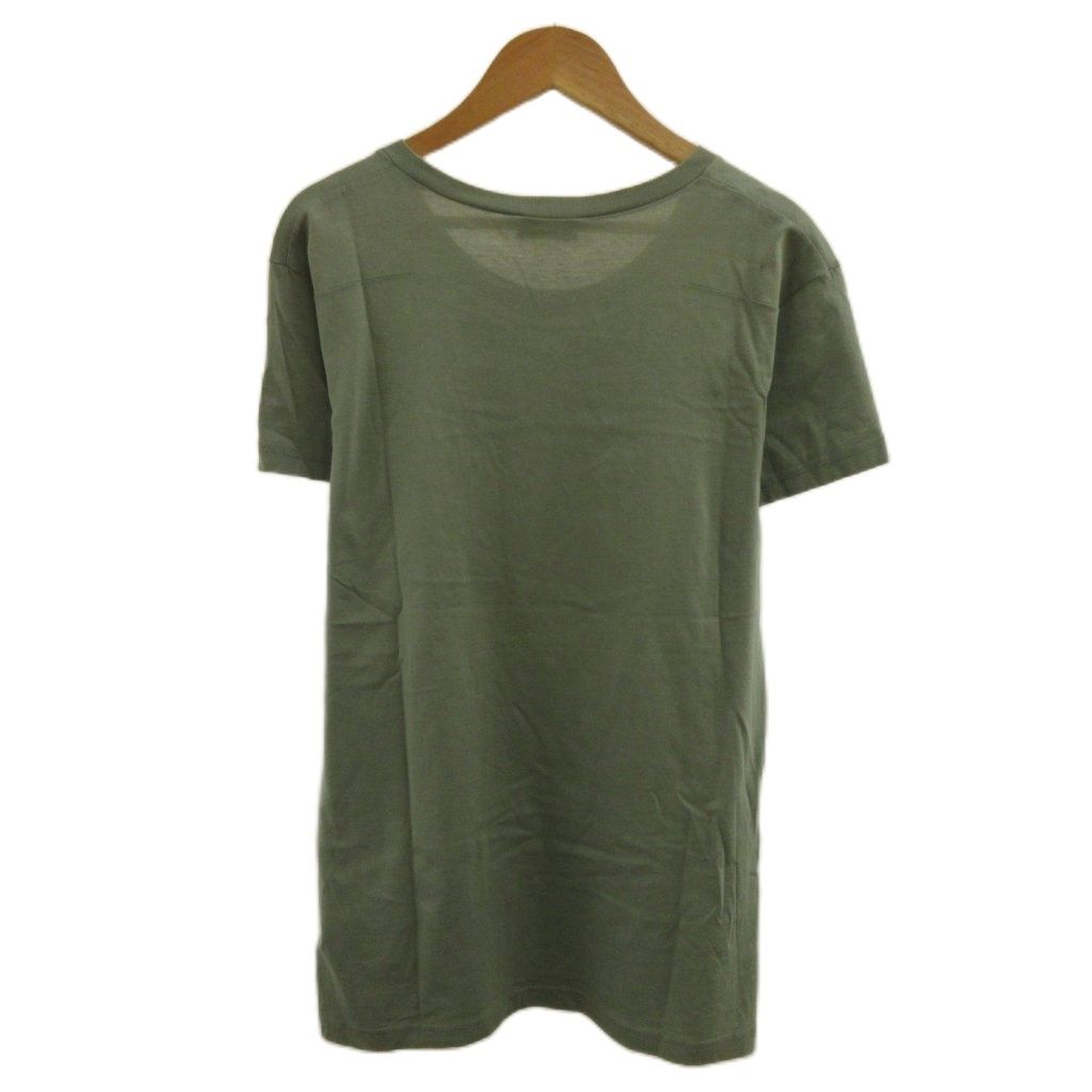 Dior Homme T-Shirt XS Khaki Green Logo Print Short Sleeve Round Neck Top PP — view 2