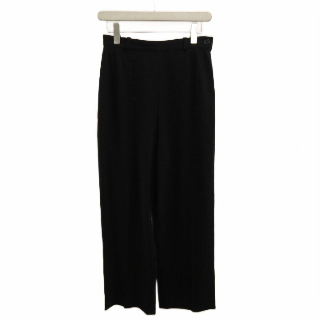 Hermes Martin Margiela Era Wide Pants Trousers Wool 40 Black Full Length PP