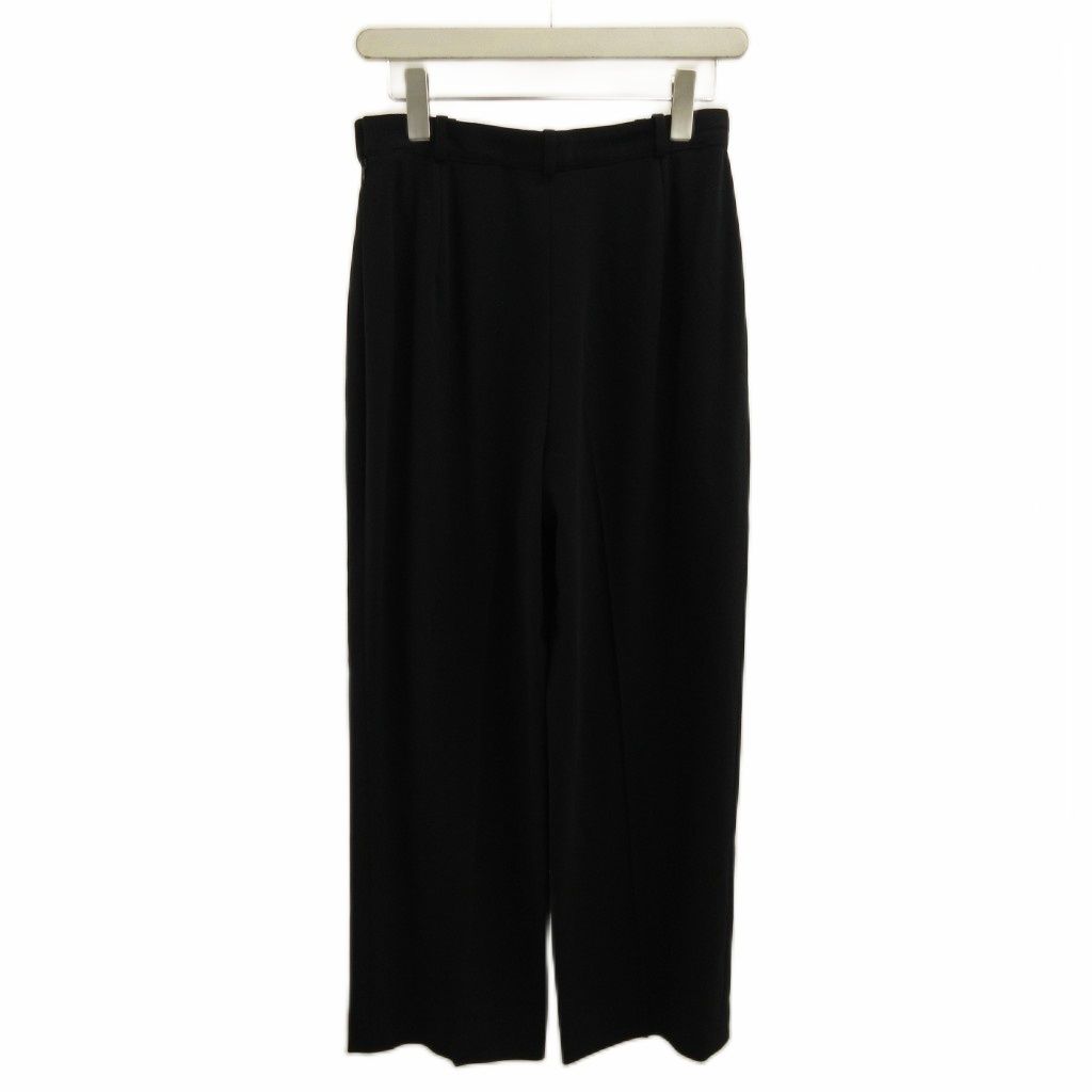 Hermes Martin Margiela Era Wide Pants Trousers Wool 40 Black Full Length PP — view 2