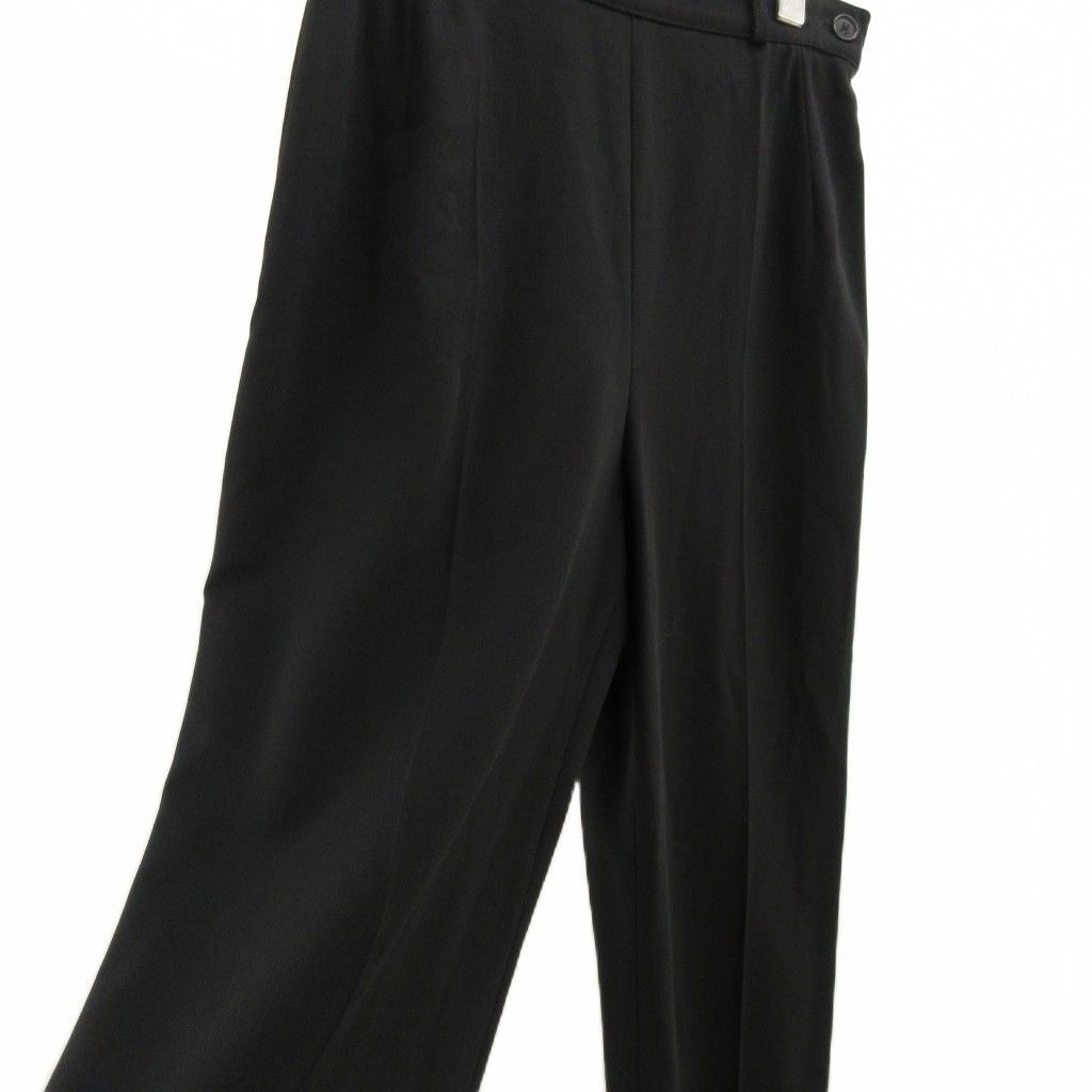 Hermes Martin Margiela Era Wide Pants Trousers Wool 40 Black Full Length PP — view 3