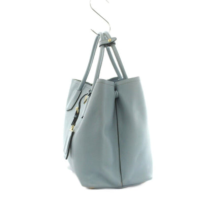 Prada Saffiano Leather Doubre Tote Light Blue — view 3