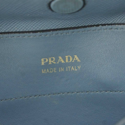 Prada Saffiano Leather Doubre Tote Light Blue — view 8