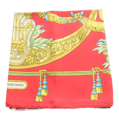 Hermes Chat Loulou Tribute to Garnier Scarf Red Carre 90 — view 3