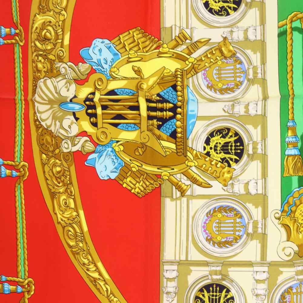 Hermes Chat Loulou Tribute to Garnier Scarf Red Carre 90 — view 5