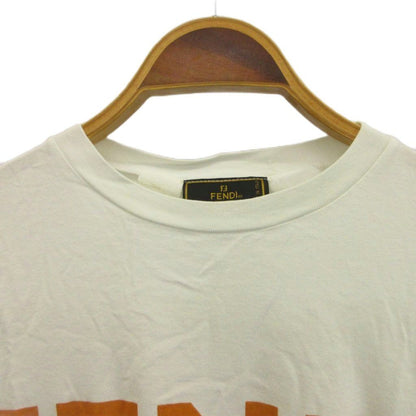 Fendi T-Shirt White Logo Print Short Sleeve Top PP — view 3