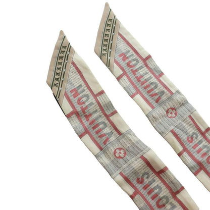Louis Vuitton Bandeau BB LV Details Scarf All Over Silk Logo Pink Gray SS — view 2