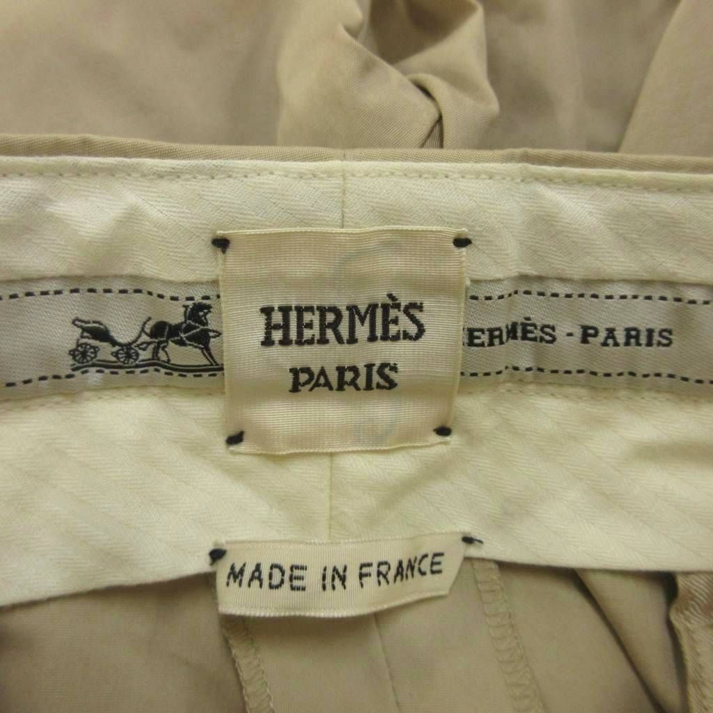 Hermes Gaultier Era Pants Trousers 38 Beige Full Length PP — view 4